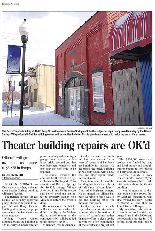 Berry Theatre - Feb 19 2008